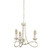 Elstead Lighting Elstead OV3-IVORY-GOLD Olivia 3 Light Ivory/Gold Chandelier 