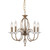 Elstead Lighting Elstead AG5-AGED-BRASS Aegean 5 Light Aged Brass Chandelier 