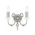 Elstead Lighting Elstead AG2-POL-NICKEL Aegean 2 Light Wall Bracket 