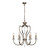 Elstead Lighting Elstead PM6-DB Pimlico 6 Light Dark Bronze Chandelier 