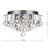 Dar Lighting Dar  PLU5250 Pluto 3 Light Polished Chrome Flush Fitting 