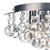 Dar Lighting Dar  PLU5250 Pluto 3 Light Polished Chrome Flush Fitting 