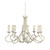 Elstead Lighting Elstead OV8-IVORY-GOLD Olivia 8 Light Ivory/Gold Chandelier