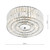 Dar Lighting Dar  ERR5250 Errol 4 Light Polished Chrome Semi-Flush 