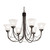 Elstead Lighting Elstead CB6-BLACK Carisbrooke 6 Light Black Chandelier