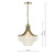 Dar Lighting Dar  SUR0108 Suri 1 Light Antique Brass Crystal Pendant 