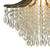 Dar Lighting Dar  SUR0108 Suri 1 Light Antique Brass Crystal Pendant 