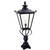 Elstead Lighting Elstead WSLN1-BLACK Wilmslow 1 Light Black Newel Lantern