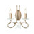 Elstead Lighting Elstead CRT2-SILVER-GOLD Christina 2 Light Wall Light