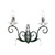 Elstead Lighting Elstead AML2-BLK-SILVER Amarilli 2 Light Wall Light