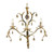 Elstead Lighting Elstead LL3-ANT-BRZ Lily 3 Light Metallic Bronze Chandelier
