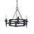 Elstead Lighting Elstead SAX3-BLK Saxon 3 Light Matt Black Chandelier