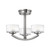 Elstead Lighting Elstead HK-MERIDIAN-SF Meridian Brushed Nickel Semi Flush