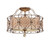 Elstead Lighting ELstead FE-MARCELLA-SF Marcella 3 Light Bronze Semi Flush