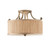 Elstead Lighting Elstead FE-ABBEY-SF Abbey Silver Sand Semi Flush Fitting