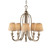 Elstead Lighting Elstead FE-ABBEY5 Abbey 5 Light Silver Sand Ceiling Chandelier