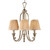 Elstead Lighting Elstead FE-ABBEY3 Abbey 5 Light Silver Sand Ceiling Chandelier