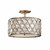 Elstead Lighting Elstead FE-LUCIA-SF Lucia Burnished Silver Semi Flush Fitting