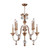 Elstead Lighting Elstead FB-MIGNON8 Mignon 8 Light Antique Gold Chandelier
