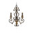 Elstead Lighting Elstead QZ-MARQUETTE3 Marquette 3 Light Heirloom Chandelier