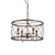 Elstead Lighting Elstead QZ-DURY-P Dury 4 Light Silver Leaf Ceiling Pendant