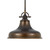 Elstead Lighting Elstead QZ-EMERY-P-M-PN Emery 1 Light Palladian Bronze Pendant