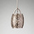 Elstead Lighting Elstead FE-ZARA-P Zara 1 Light Brushed Steel Ceiling Pendant