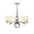 Elstead Lighting Elstead HK-ZELDA5-PN Zelda 5 Light Polished Nickel Chandelier