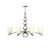 Elstead Lighting Elstead HK-ZELDA8-PN Zelda 8 Light Polished Nickel Chandelier