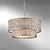 Elstead Lighting Elstead FE-LUCIA-P-E-2TR Lucia Burnished Silver Chandelier