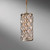 Elstead Lighting Elstead FE-LUCIA-P-D Lucia 1 light Burnished Silver Pendant