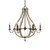 Elstead Lighting Elstead HK-MIDDLEFIELD6 Middlefield Iron Rust Chandelier