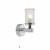 Dar Lighting Dar  ELB0750 ELBA 1 Light Polished Chrome Switched Wall Bracket 