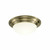 Dar Lighting Dar  BAR5075 Barclay 1 Light Antique Brass Large Flush Fitting 