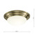 Dar Lighting Dar  BAR5075 Barclay 1 Light Antique Brass Large Flush Fitting 