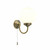 Dar Lighting Dar  BAR0775 Barclay 1 Light Antique Brass Switch Wall Bracket 