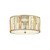 Elstead Lighting Elstead HK-GEMMA-F-SL Gemma Silver Leaf Flush Fitting
