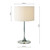 Dar Lighting Dar  DEL4250 Delta 1 Light Polished Chrome Table Lamp 