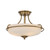 Elstead Lighting Elstead QZ-GRIFFIN-SFS-WS Griffin Weathered Brass Semi Flush