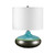 Elstead Lighting Elstead LAGUNA-TL-SM Laguna Blue/Metallic Small Table Lamp