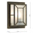 Dar Lighting Dar  TRE5254 Trent 1 Light Black/Gold Exterior Wall Bracket 