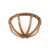 Elstead Lighting Elstead FE-ALLIER-F-LW Allier Wooden Flush Ceiling Fitting