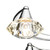 Dar Lighting Dar  LUT0650 Luther 6 light semi flush polished chrome finish 