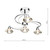 Dar Lighting Dar  LUT0450 Luther 4 light  semi flush  polished chrome 