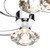 Dar Lighting Dar  LUT0450 Luther 4 light  semi flush  polished chrome 