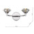 Dar Lighting Dar  LUT0950 Luther 2 light wall bracket polished chrome 