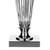 Dar Lighting Dar  HIN4208 Hinton 1 Light Crystal Table Lamp Polished Chrome 