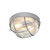 Elstead Lighting Elstead HK-MARINA-F Marina Hematite Flush Ceiling Fitting