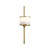 Elstead Lighting Elstead KL-MONA-S-NBR Mona Natural Brass Small Wall Light