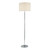 Dar Lighting Dar  DEL4950 Delta 1 Light Polished Chrome Floor Lamp 